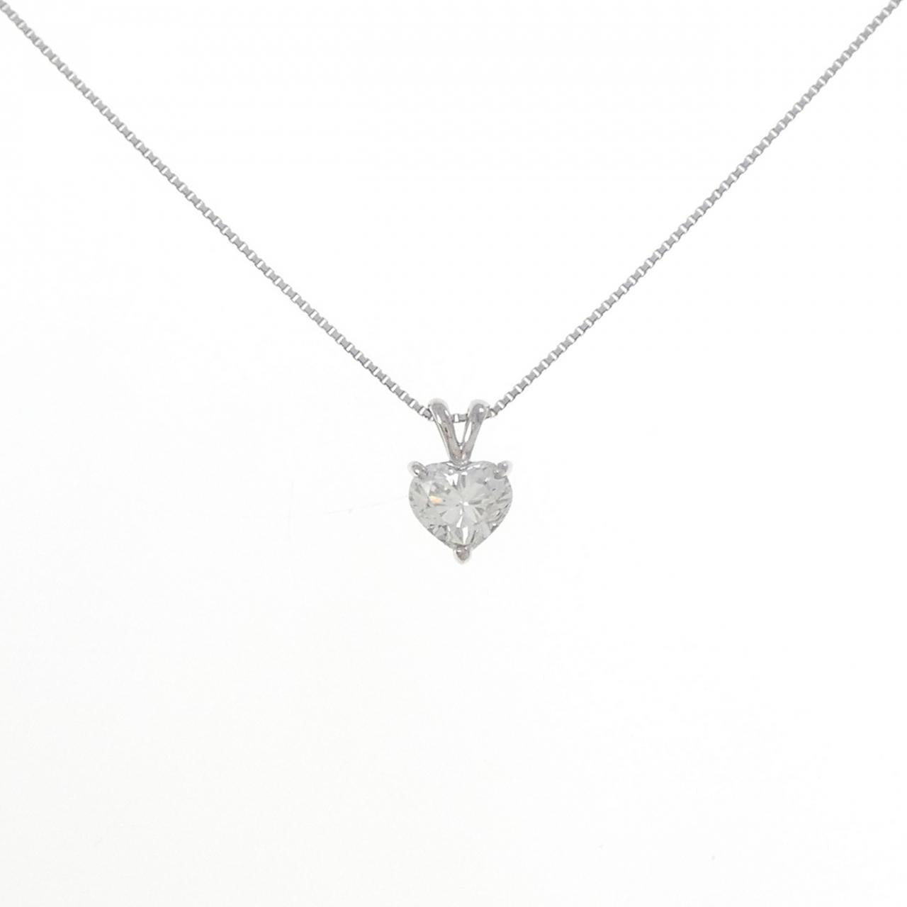 Pt900 Pt850 Heart Diamond Necklace