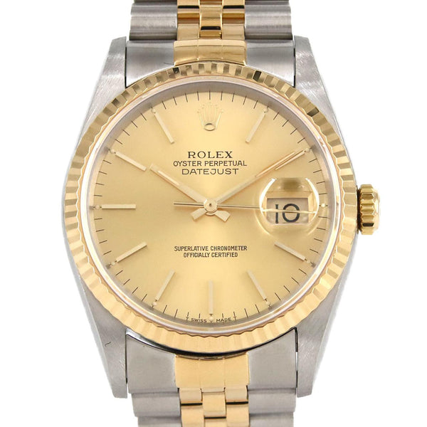 Rolex Datejust Stainless Steel Yellow Gold