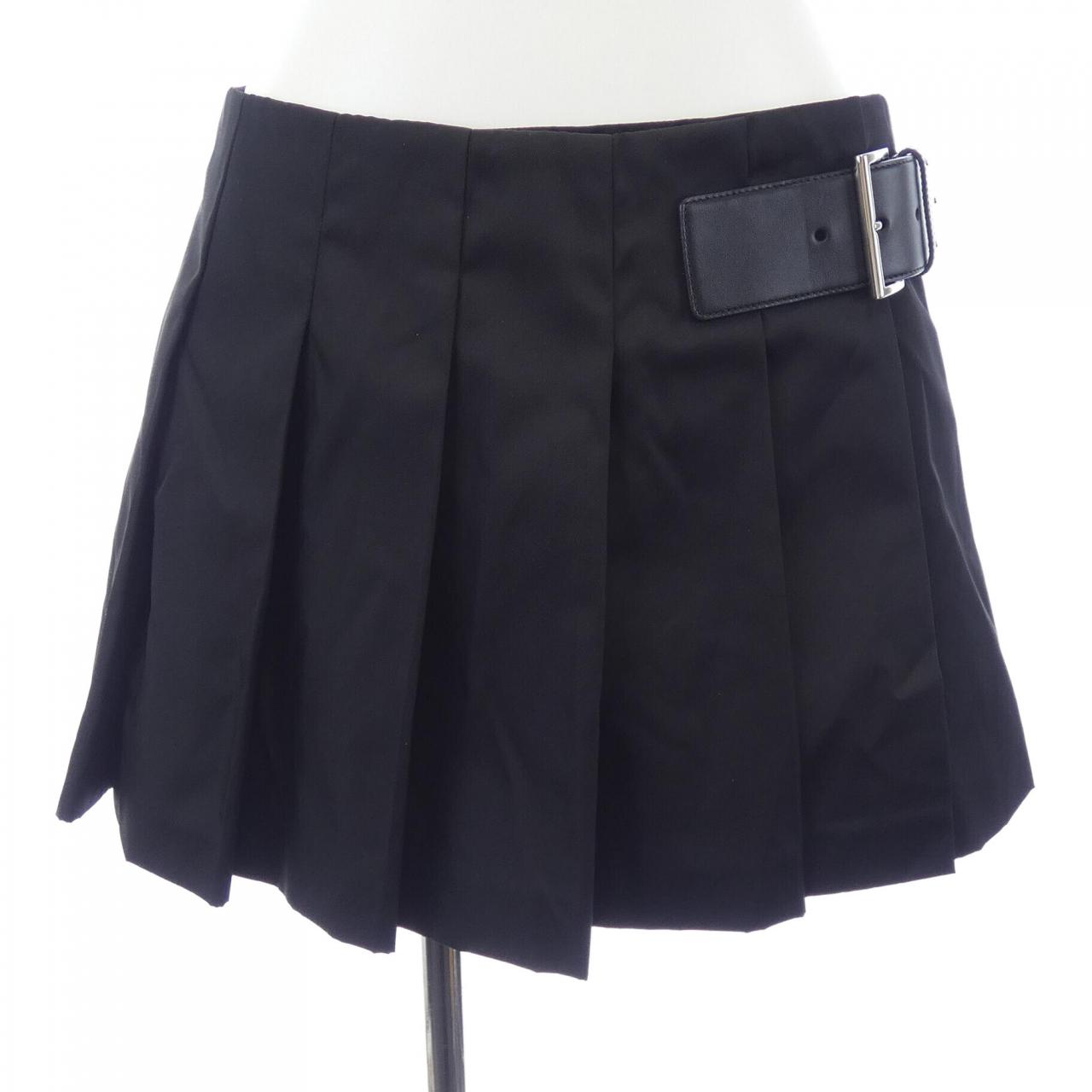 Prada Triangle Logo Re-Nylon Skirt