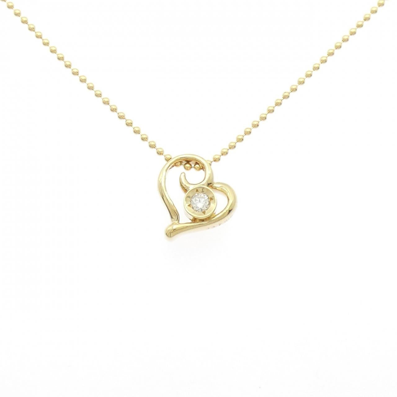 Au750 Heart Diamond Necklace