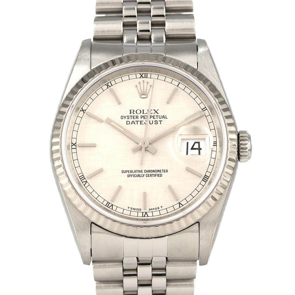 Rolex Datejust Stainless Steel White Gold