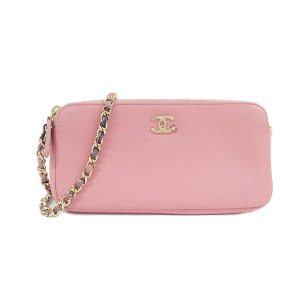 Chanel Goatskin Chain Wallet