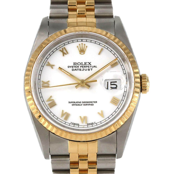 Rolex Datejust Stainless Steel Yellow Gold Automatic