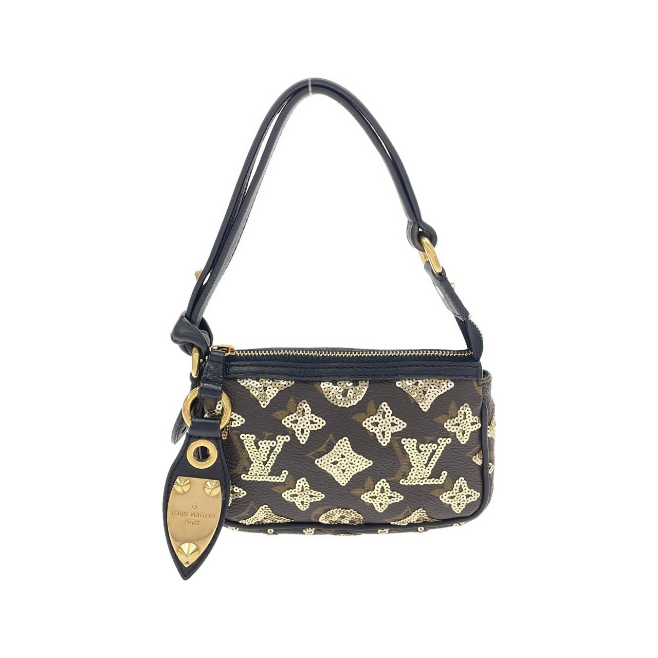 Louis Vuitton Monogram Eclipse Mini Pochette Accessoires Pouch