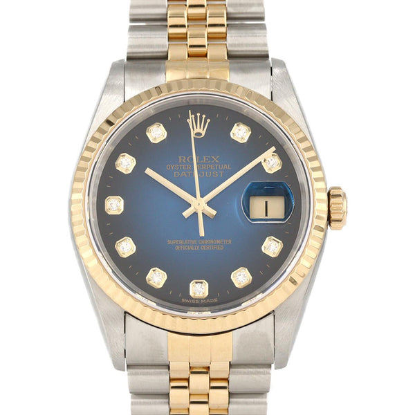 Rolex Datejust Stainless Steel Yellow Gold Automatic