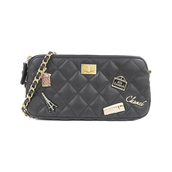 Chanel Calfskin Chain Wallet