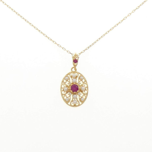Au750 Color Stone Necklace