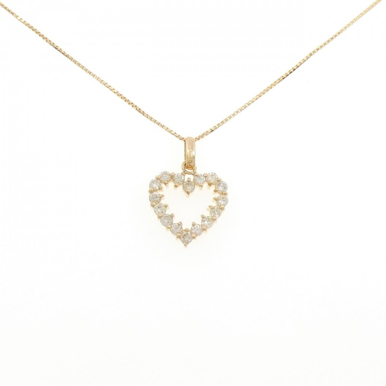 Au750 Heart Diamond Necklace