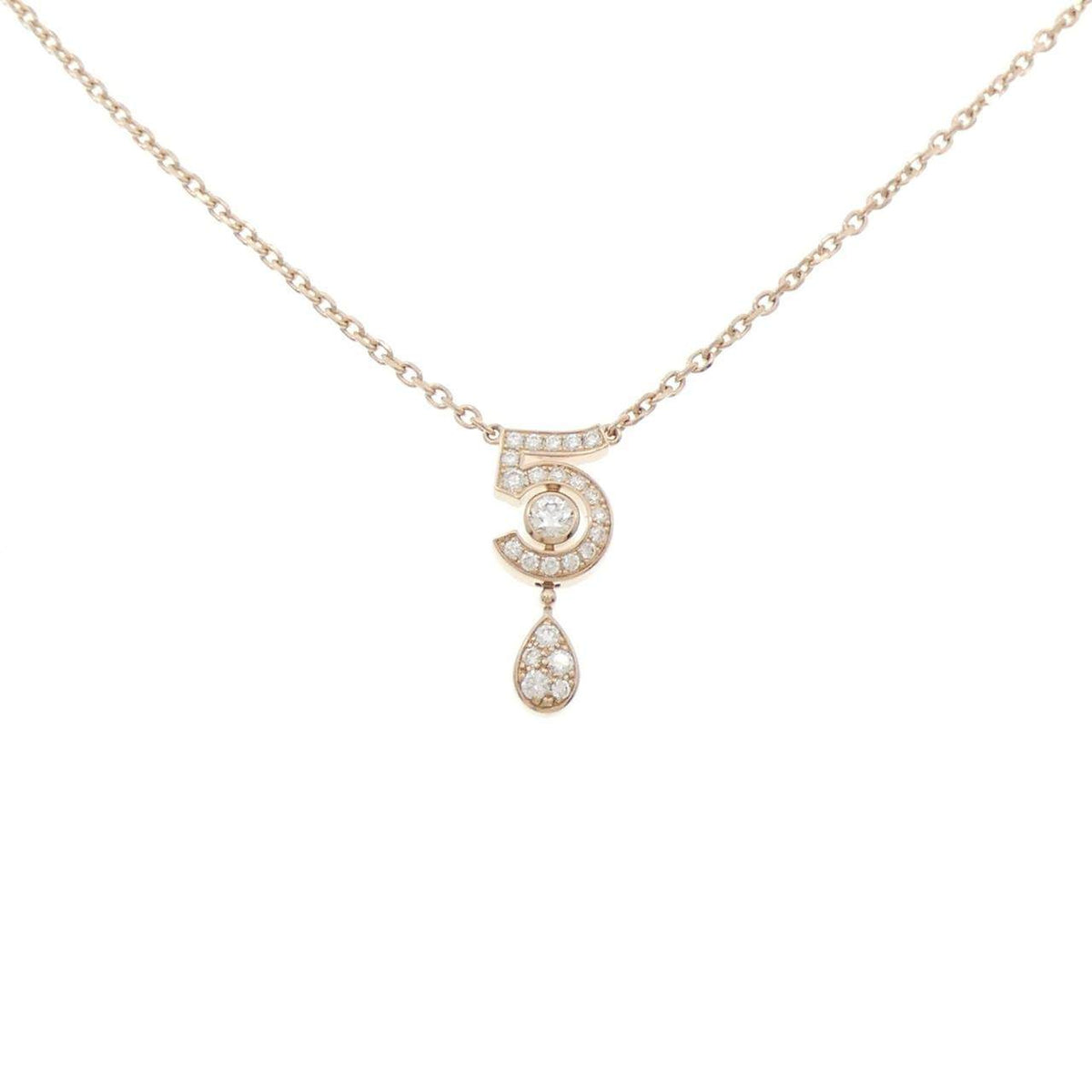 Chanel Eternal Chanel N5 750 Pink Gold Diamond Necklace