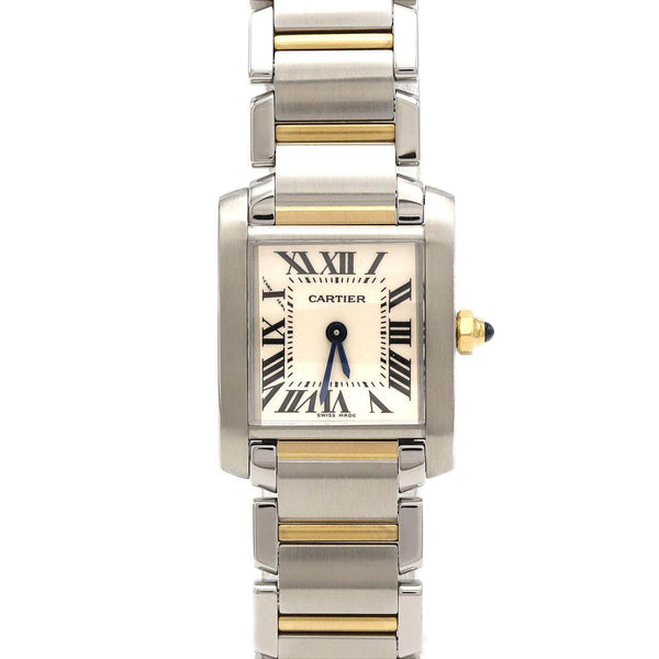 Cartier Tank Francaise Stainless Steel Yellow Gold Quartz