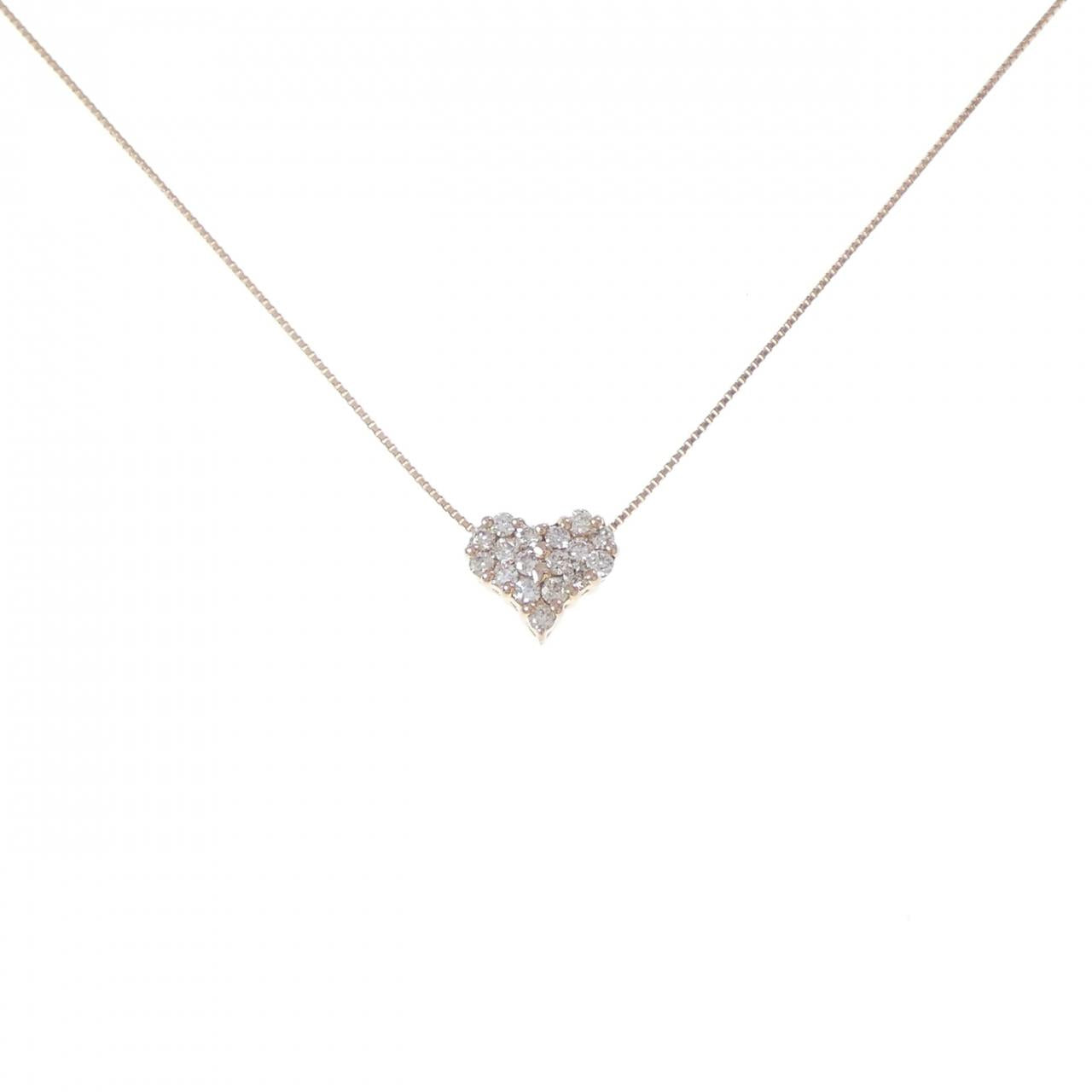 Au750 Heart Diamond Necklace