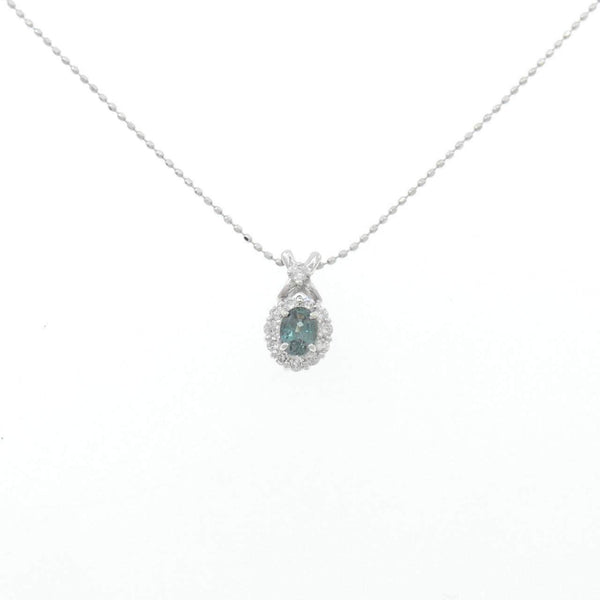Au750 Alexandrite Diamond Necklace