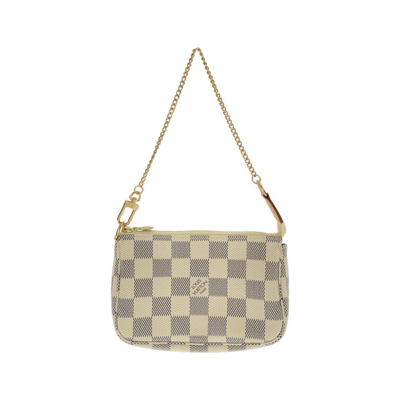 Louis Vuitton Mini Pochette Accessoires Damier Azur Accessories Pouch
