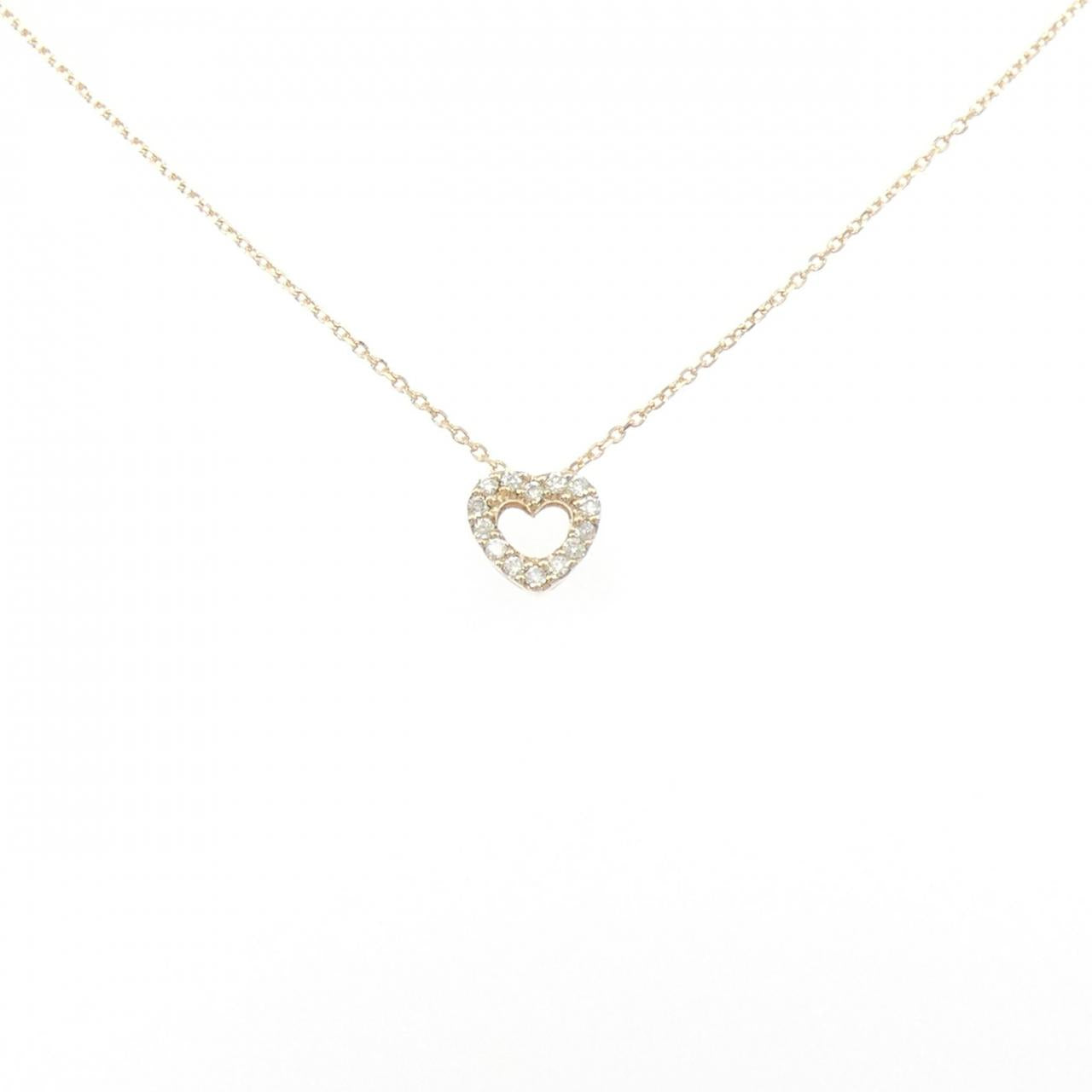 Au750 Diamond Heart Necklace