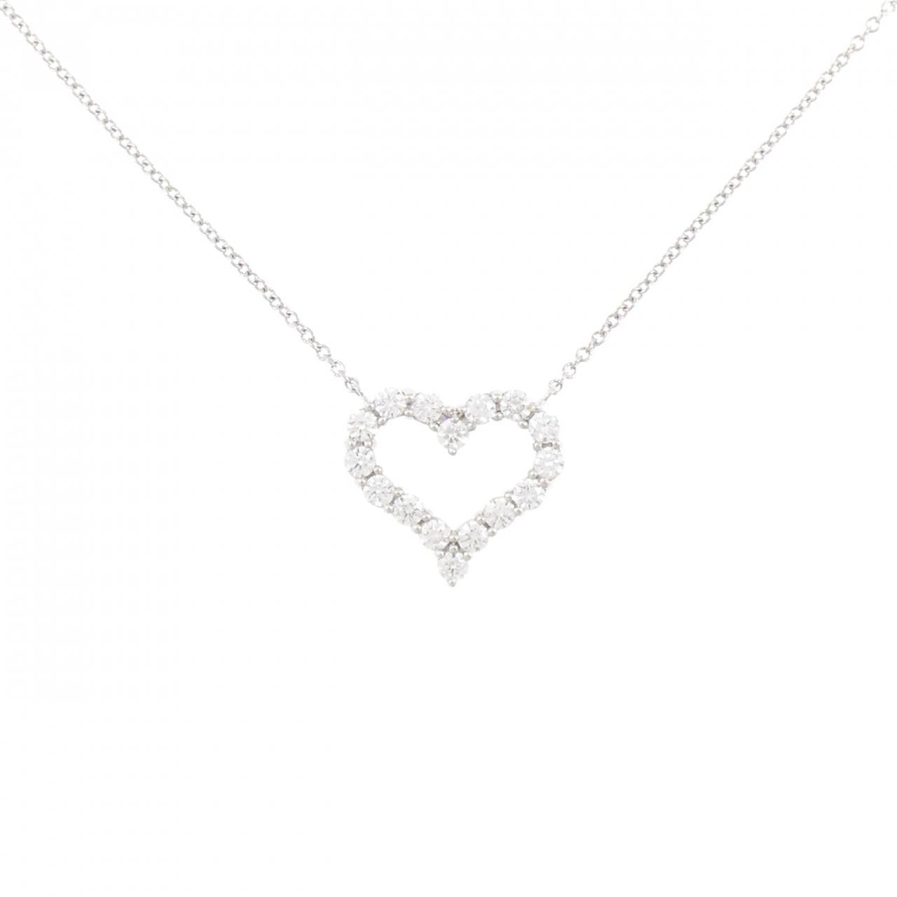 Tiffany & Co. Sentimental Heart Small Platinum Necklace