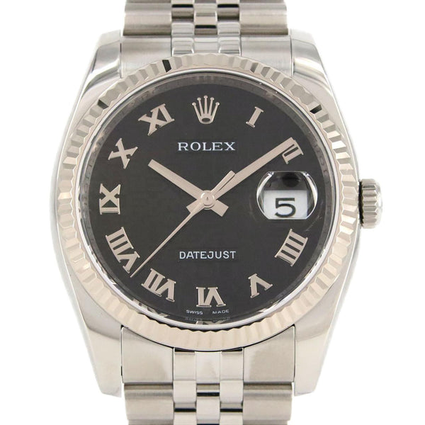 Rolex Datejust Stainless Steel White Gold Automatic
