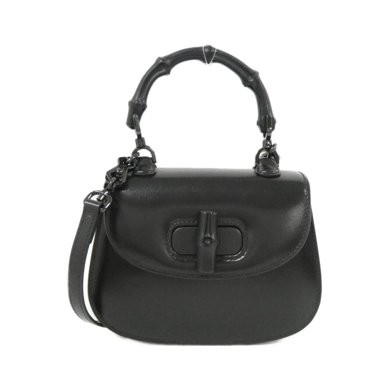 Gucci GUCCI BAMBOO 1947 Leather Shoulder Bag