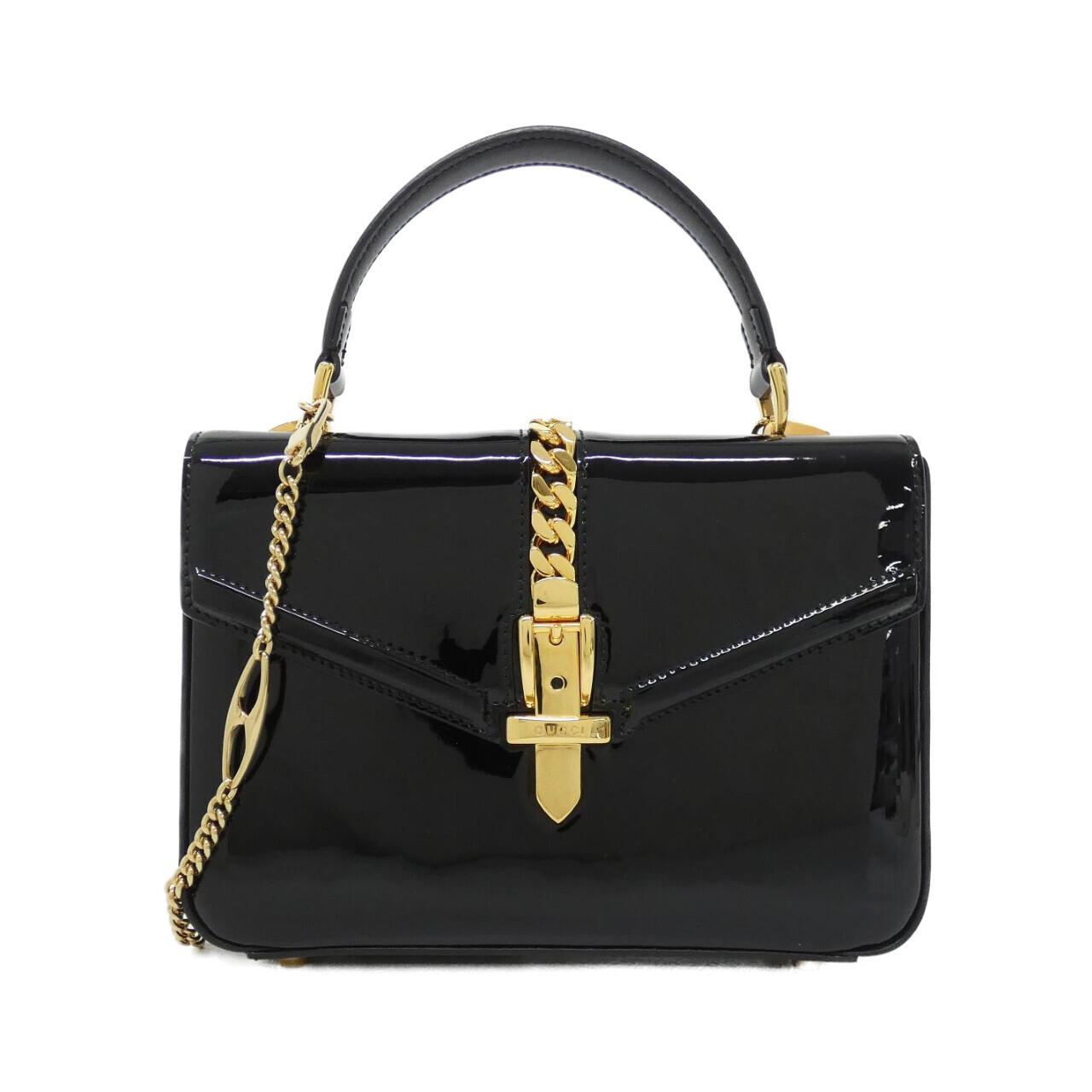 Gucci SYLVIE 1969 Patent Leather Shoulder Bag