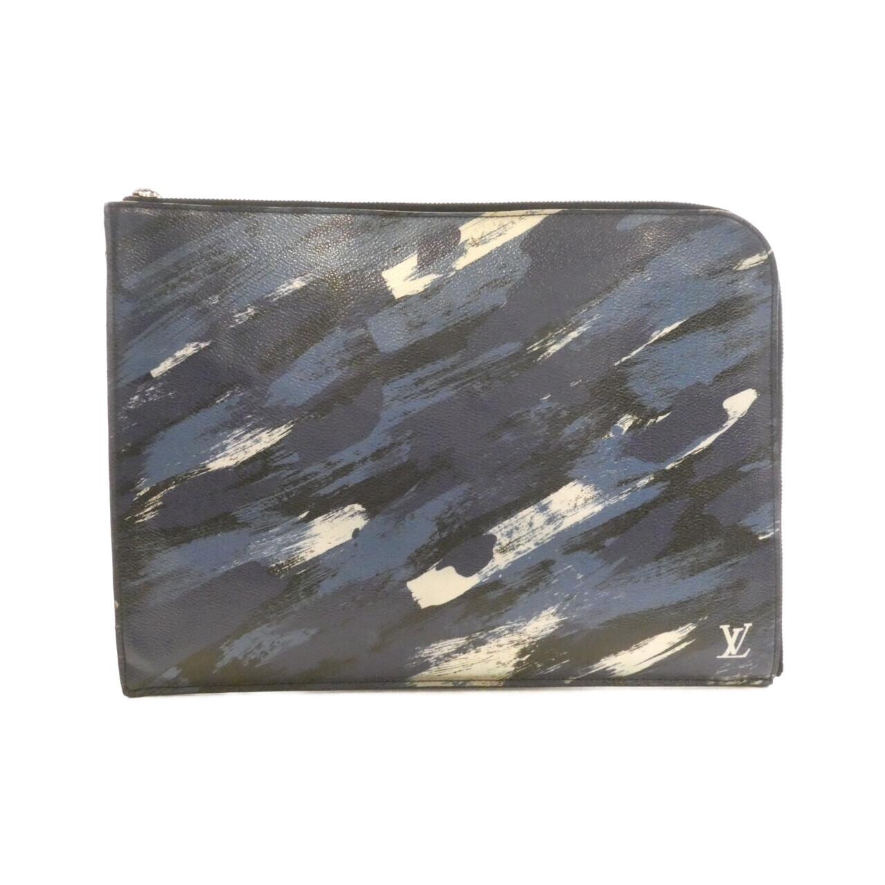 Louis Vuitton Pochette Jour Coated Canvas Clutch Bag