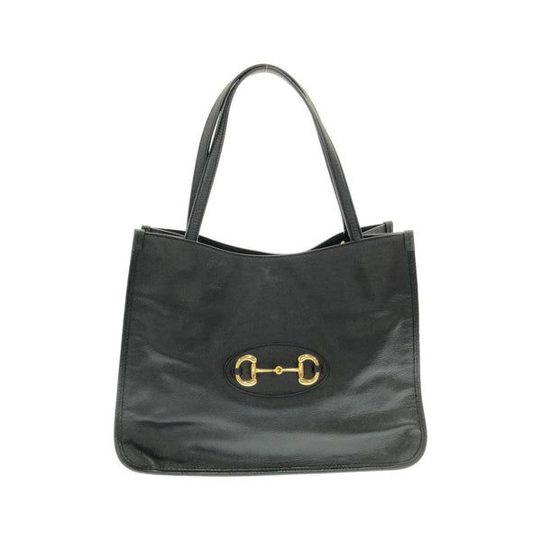 Gucci Horsebit 1955 Shiny Leather Tote Bag