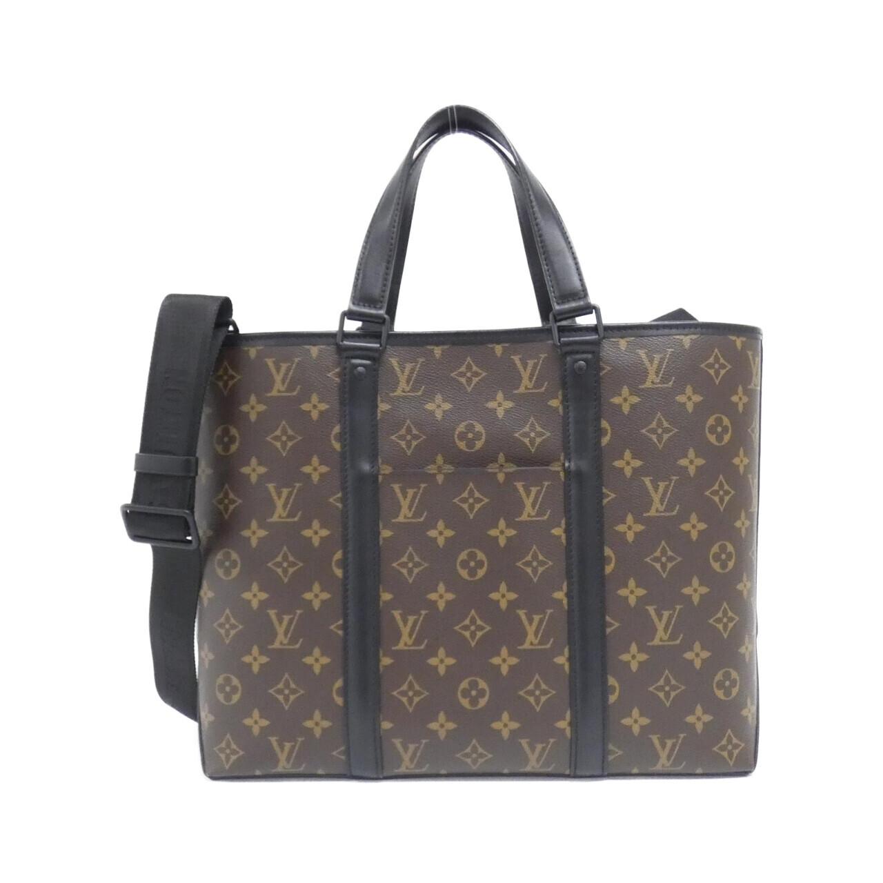 Louis Vuitton Monogram Macassar Weekend Tote Bag