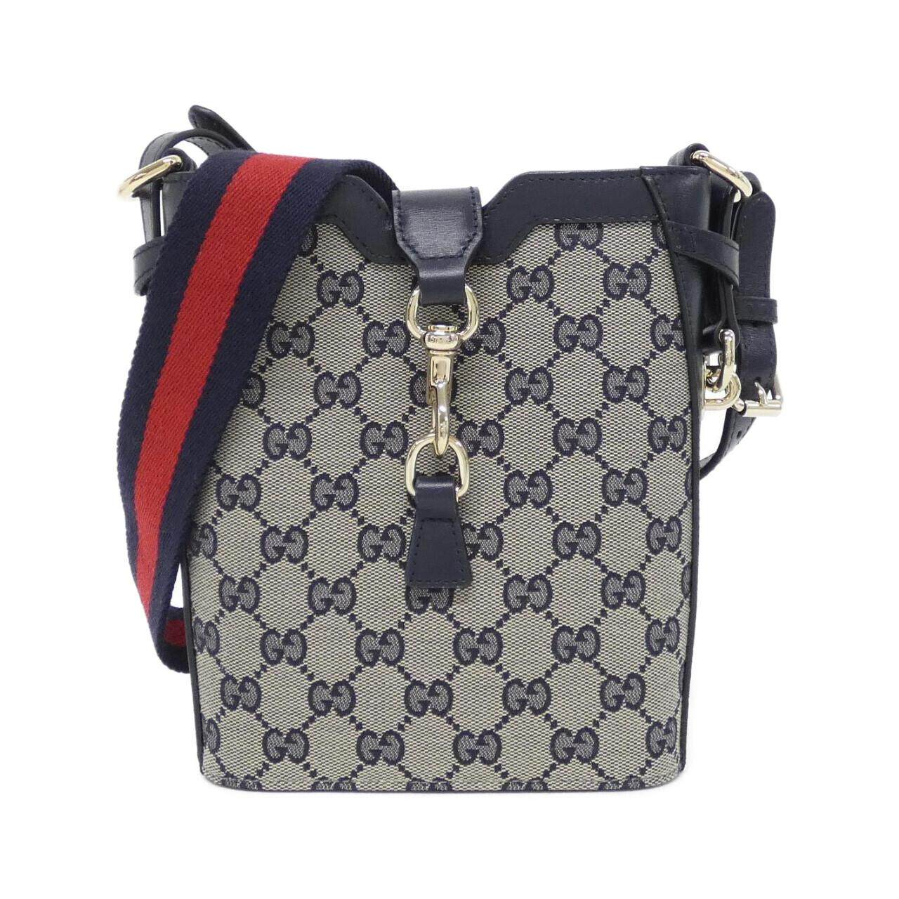Gucci GG Canvas Leather Shoulder Bag