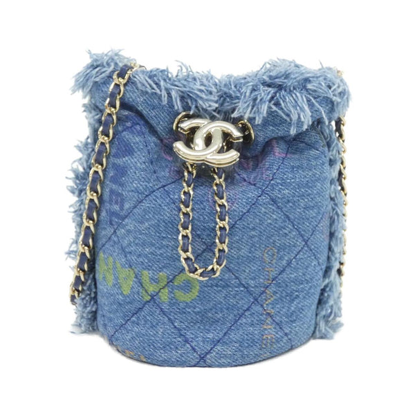 Chanel Printed Denim Shoulder Bag