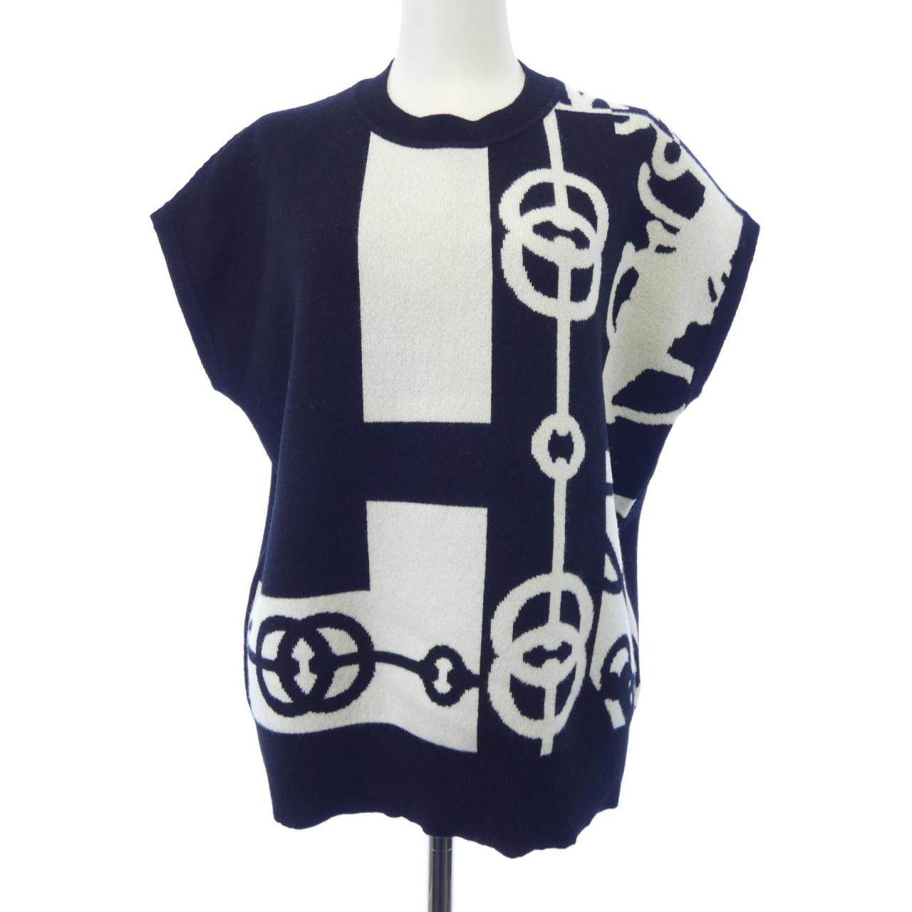 Hermes CLIQUETIS Cashmere Knit Vest