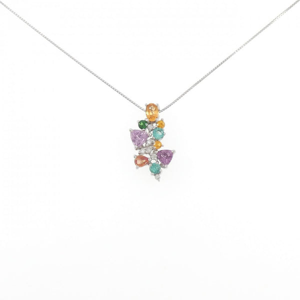PT900 PT850 Color Stone Necklace