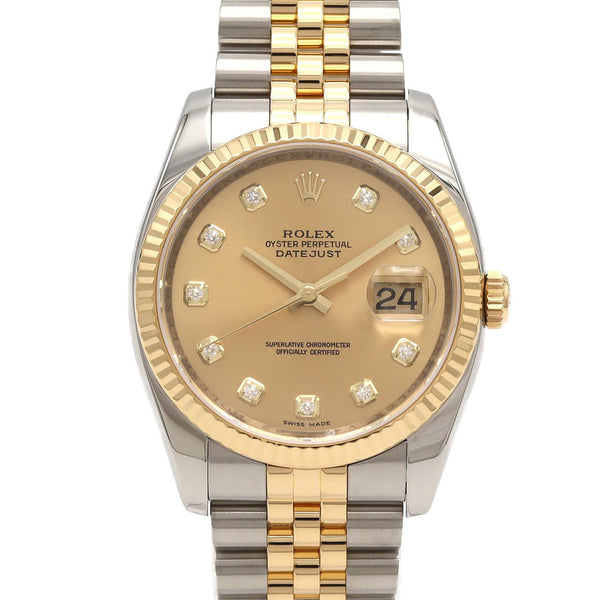 Rolex Datejust Stainless Steel Yellow Gold Automatic