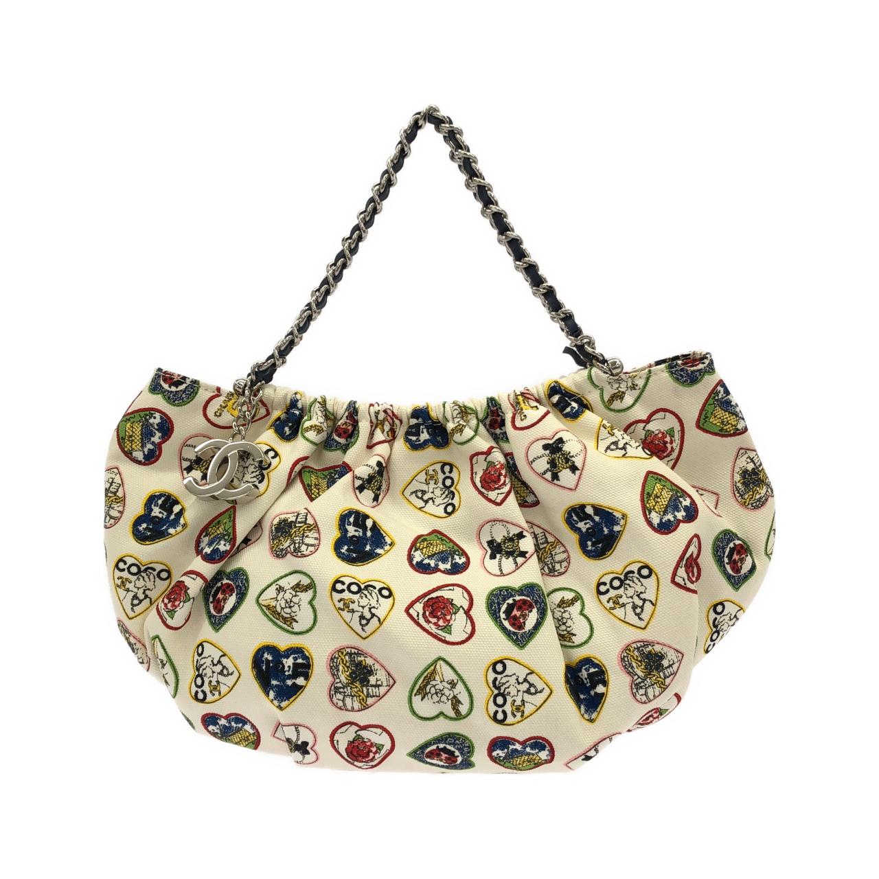 Chanel Canvas Shoulder Bag