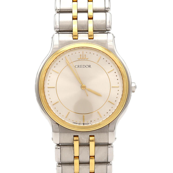 Seiko Credor Stainless Steel x Yellow Gold Quartz Watch