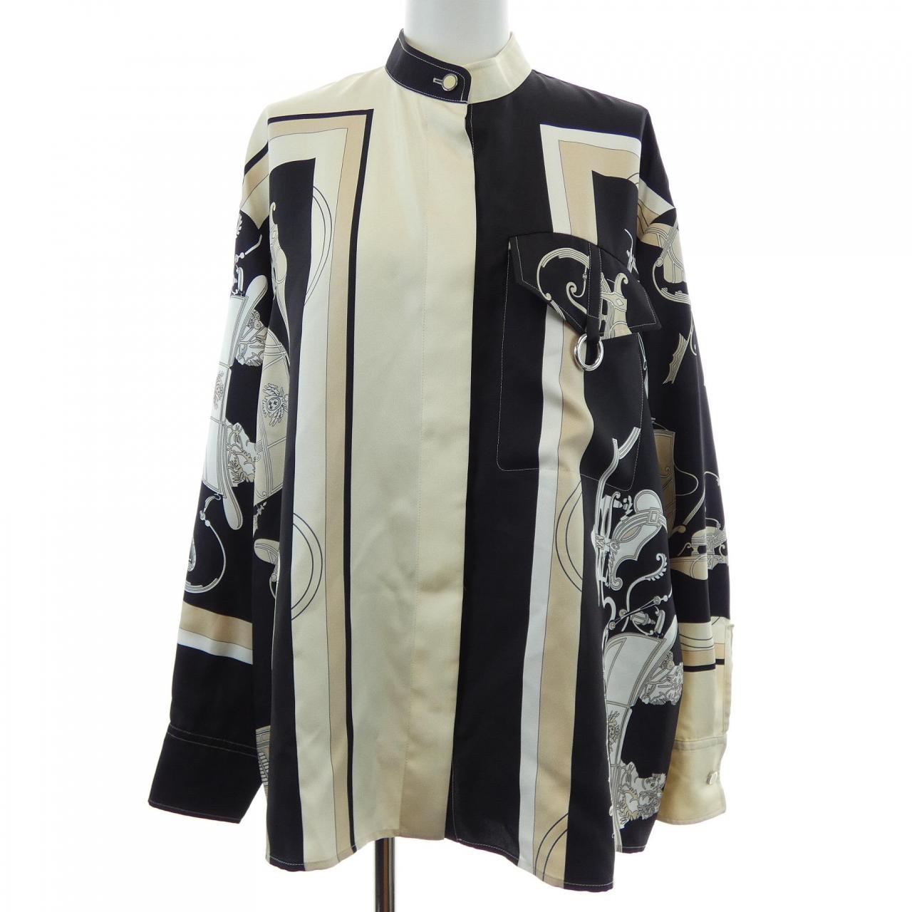 Hermes EX-LIBRIS Silk Shirt