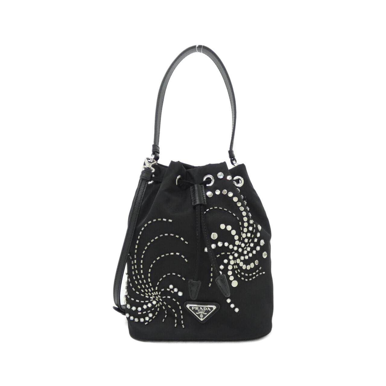 Prada Tessuto Ricamo Shoulder Bag