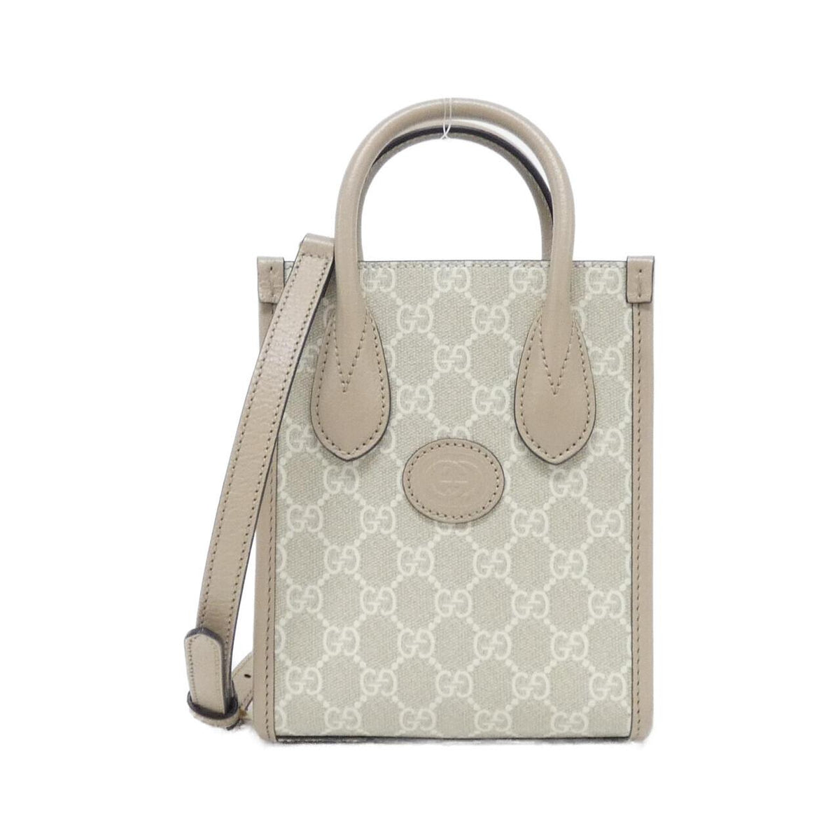 Gucci GG Supreme Canvas Leather Shoulder Bag