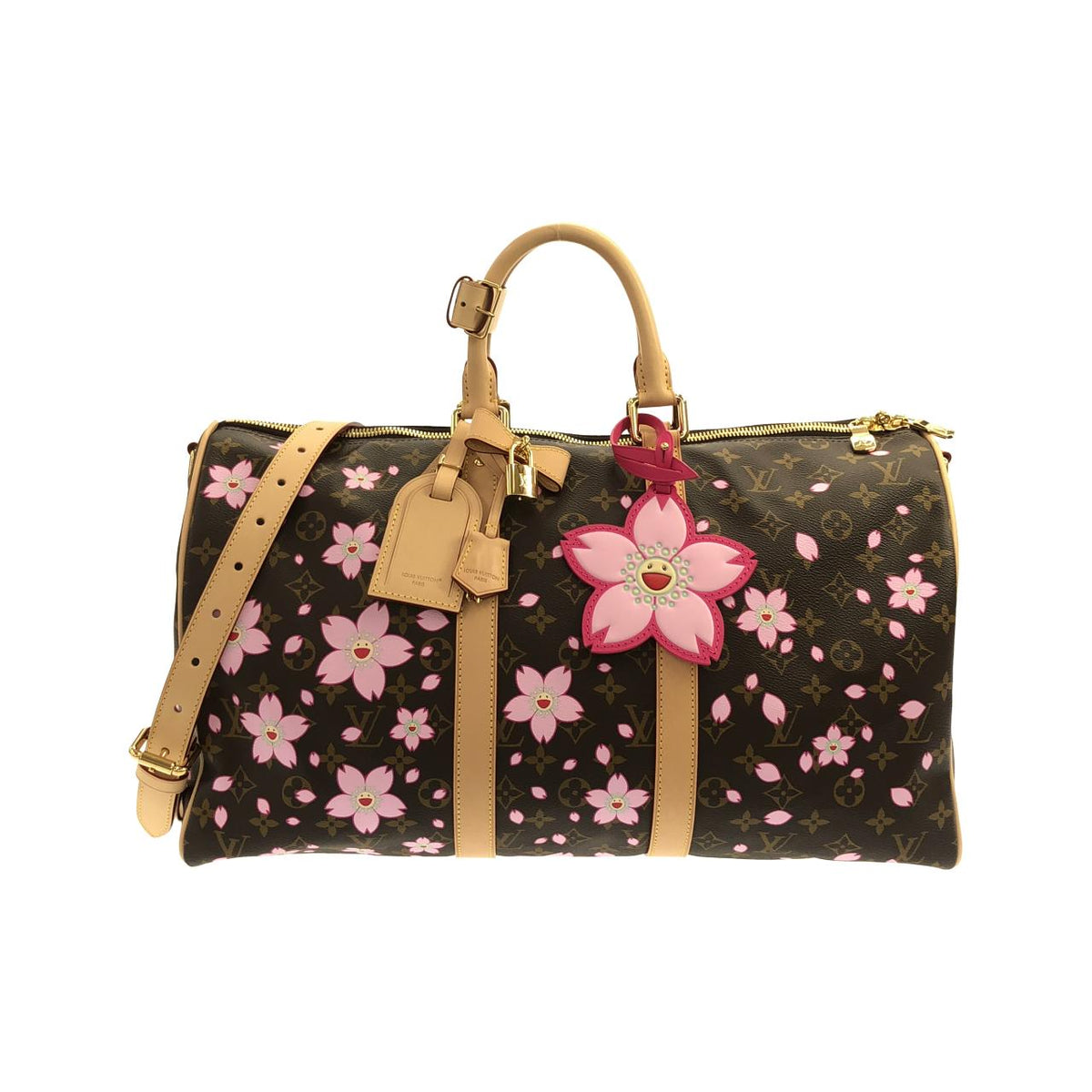 Louis Vuitton Cherry Blossom Monogram Boston Bag Limited