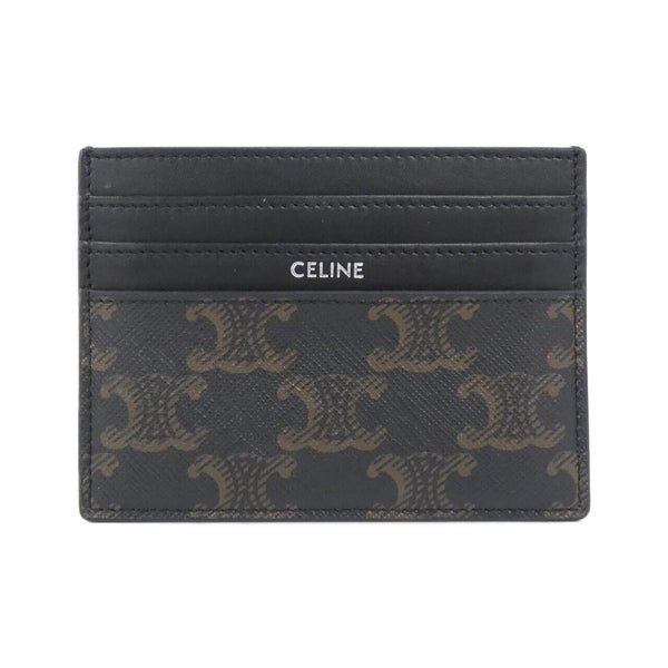 Celine Triomphe Canvas Calf Card Case