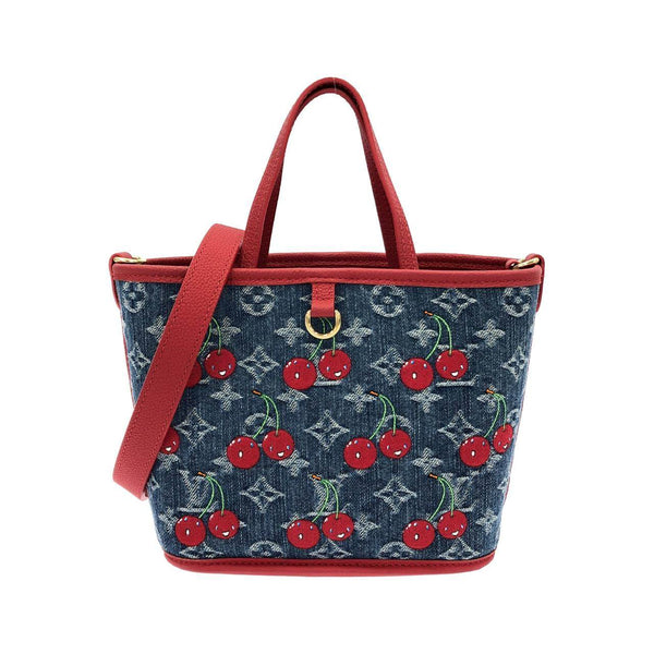 Louis Vuitton Monogram Cherry Denim Neverfull Inside Out BB Bag