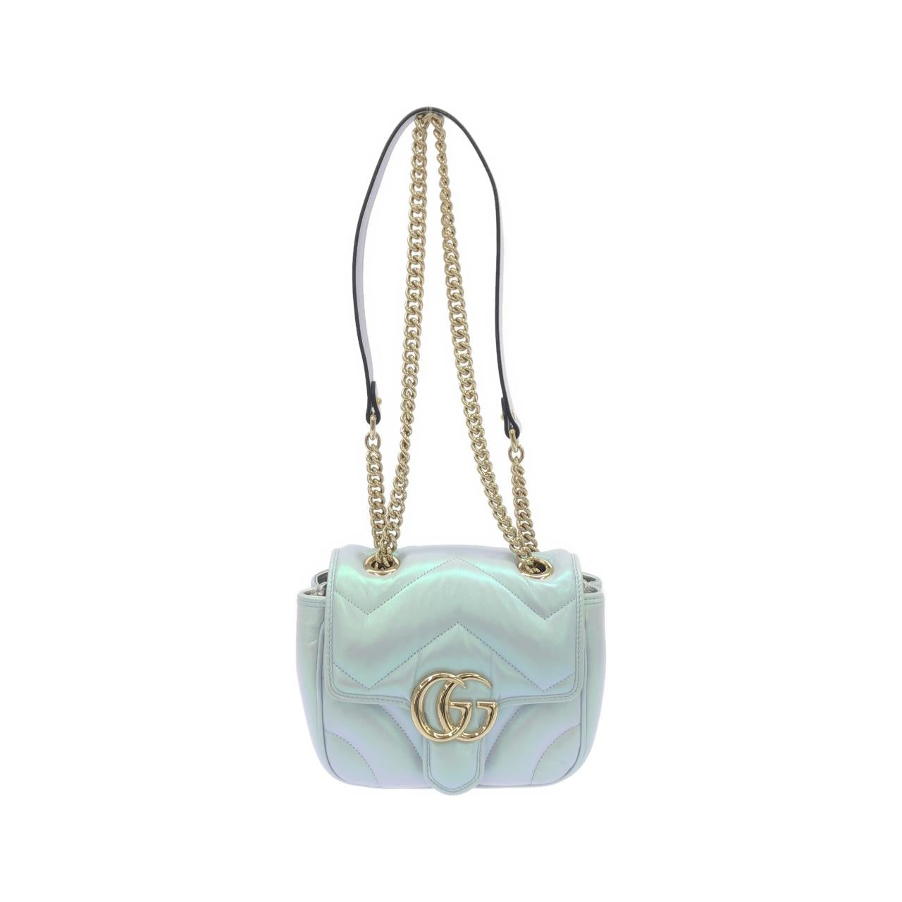 Gucci GG MARMONT Quilted Chevron Leather Shoulder Bag
