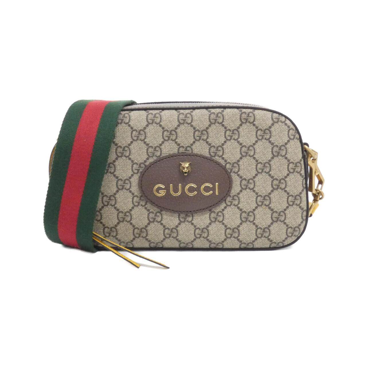 Gucci Neo Vintage GG Supreme Canvas Leather Shoulder Bag