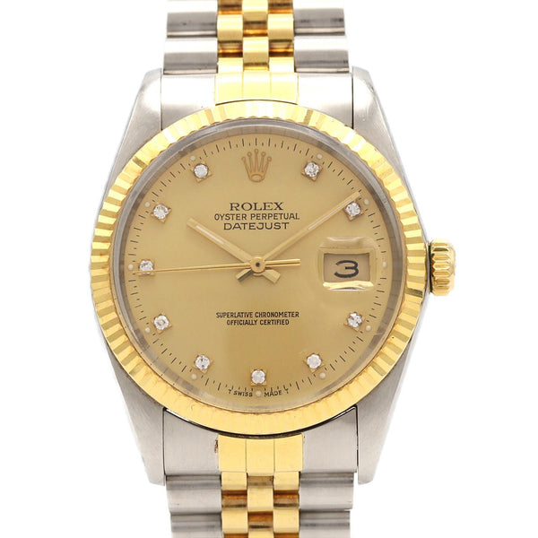 Rolex Datejust Stainless Steel Yellow Gold