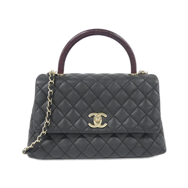 Chanel Caviar Skin Lizard Embossed Handbag