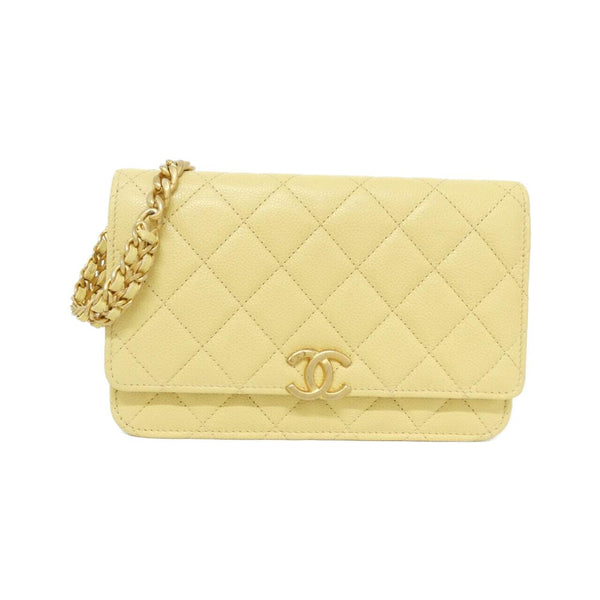 Chanel Caviar Skin Chain Wallet