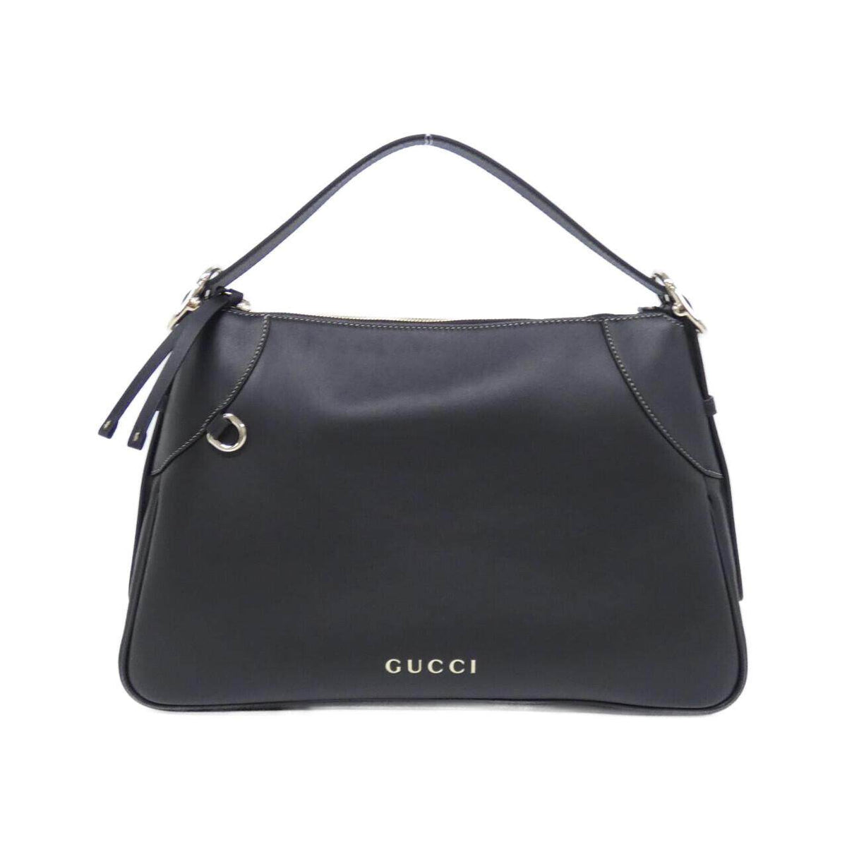Gucci GG EMBLEM Leather Shoulder Bag