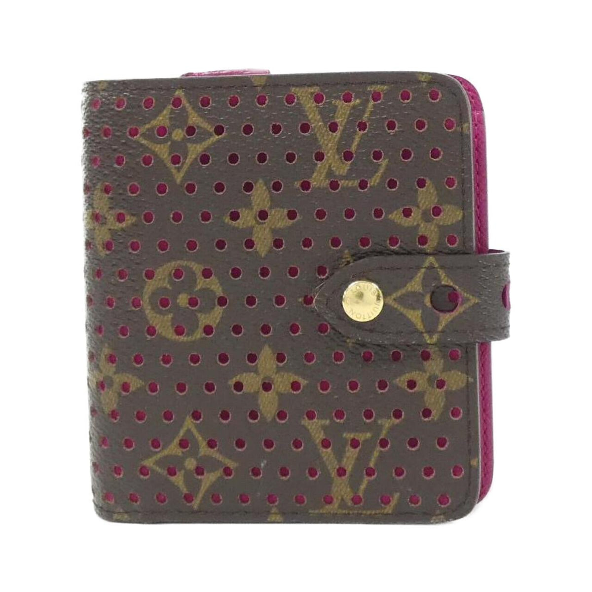 Louis Vuitton Monogram Perfo Compact Zip Wallet