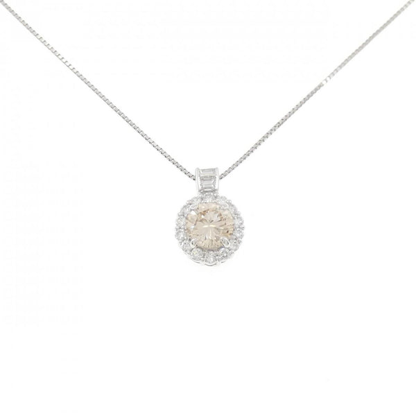 Platinum PT900 PT850 Diamond Necklace