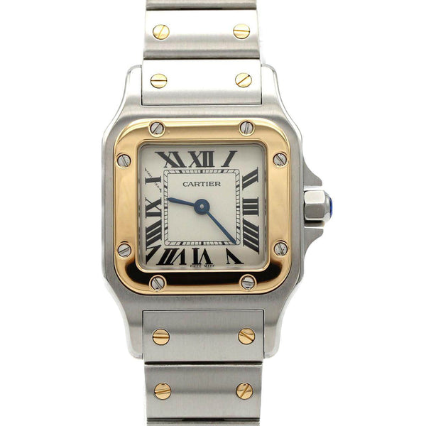 Cartier Santos Galbee SM Stainless Steel Yellow Gold Watch