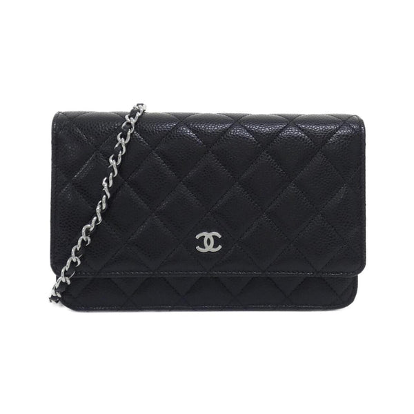 Chanel Timeless Classic Caviar Skin Chain Wallet