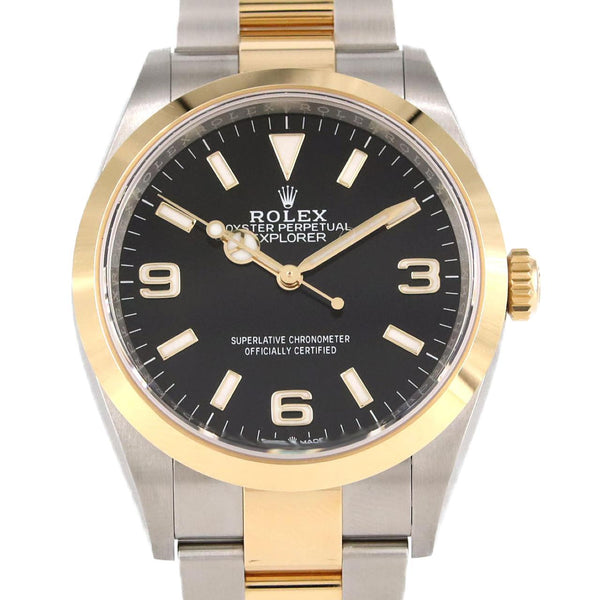 Rolex Explorer I Stainless Steel Yellow Gold Automatic