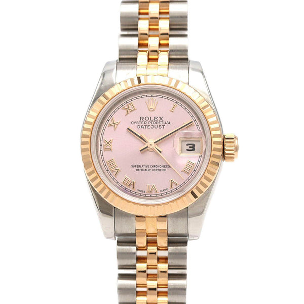 Rolex Datejust Stainless Steel Pink Gold Watch